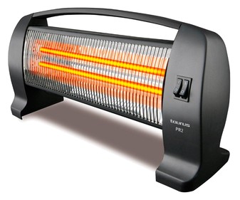 Radiador de cuarzo TAURUS PR-2, potencia max: 1200w, 2 niveles de calor, dispositivo anti-vuelco. Radiador de cuarzo TAURUS PR-2, potencia max: 1200w, 2 niveles de calor, dispositivo anti-vuelco.