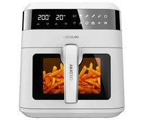 Freidora sin aceite CECOTEC Cecofry Experience Window White 6000, 1300W, capacidad 6L, temporizador, termostato, 9 programas.