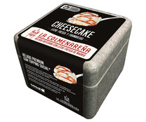 Tarrina de helado cremoso sabor tarta de queso, elaborado con leche y nata de la sierra de Madrid LA COLMENAREÑA 500 ml.