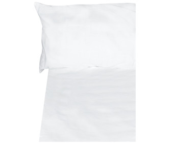 Juego de sábanas 100% algodón color blanco, 150cm. PRODUCTO ALCAMPO. Juego de sábanas 100% algodón color blanco, 150cm. PRODUCTO ALCAMPO.