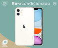 Smartphone 15,49cm (6,1") iPhone 11 white (REACONDICIONADO), Chip A13 Bionic, 64GB, 12+12 Mpx, vídeo en 4K, iOS 15.