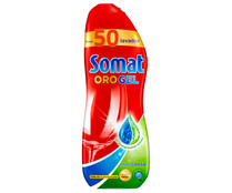 Detergente lavavajillas en gel para máquinas desengrasante SOMAT hasta 50 lav.