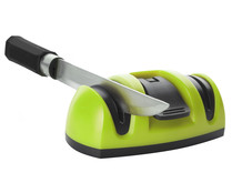 Afilador mini de piedra cerámica IBILI color verde y negro.