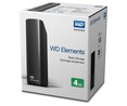 Disco duro externo 4TB WD Elements, tamaño 3,5", Usb 3.0, compatible con Windows y Mac.