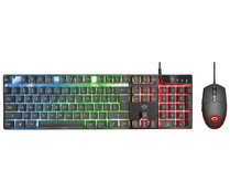 Teclado y ratón gaming TRUST GXT 838 Azor, iluminación led, 3000dpi, conexión Usb.