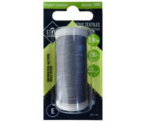 Bobina de hilo de poliéster color gris para todo tipo de telas, 200m., STYLE. Bobina de hilo de poliéster color gris para todo tipo de telas, 200m., STYLE.