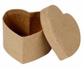 Caja Kraft de cartón con forma de corazón, PRODUCTO ALCAMPO.