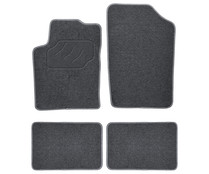 Juego de 4 alfombrillas universales de moqueta en color negro para Volkswagen, PRODUCTO ALCAMPO.