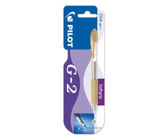 Bolígrafo tipo roller retráctil y grip suave punta media y grosor de 0.7mm PILOT G-2. Bolígrafo tipo roller retráctil y grip suave punta media y grosor de 0.7mm PILOT G-2.