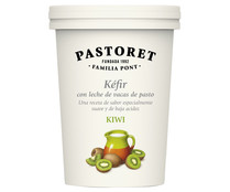 Kéfir con leche de vacas de parto y trocitos de kiwi PASTORET 500 ml.