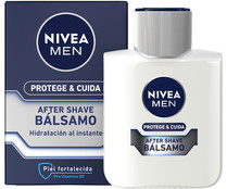Bálsamo after shave con Pro vitamina B5, que hidrata y protege la piel NIVEA Men Protege & cuida 100 ml.
