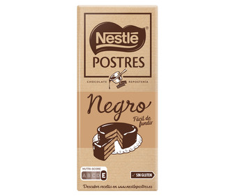 Chocolate negro para postres NESTLÉ 200 g. Chocolate negro para postres NESTLÉ 200 g.