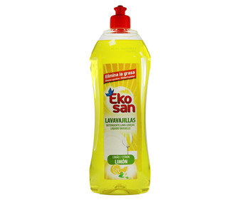 Detergente lavavajillas a mano aroma limón EKOSAN 800 ml. Detergente lavavajillas a mano aroma limón EKOSAN 800 ml.