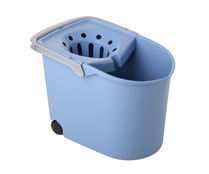 Cubo escurridor con ruedas azul 12 l. TATAY 