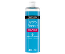 Agua micelar triple acción con ácido Hialurónico NEUTRÓGENA Hydro boost 400 ml.
