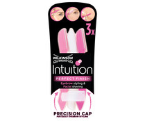 Maquinilla para la eliminación del vello facial y para perfilar cejas WILKINSON Intuition perfect finish 3 uds.