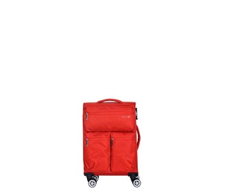 Maleta de cabina soft de 55 cm de color rojo y 8 ruedas ABS, AIRPORT ALCAMPO. Maleta de cabina soft de 55 cm de color rojo y 8 ruedas ABS, AIRPORT ALCAMPO.