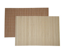 Mantel individual de bambú, 45x30 cm., de colores surtidos, MENAJE.