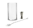 Set de 6 vasos para combinados, cuchara y vaso medidor, LUMINARC Fiesta.