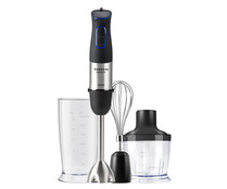 Batidora de mano TAURUS HBA1000X, 1000W, 20 velocidades + Turbo, incluye vaso, varilla emulsionadora y picador.