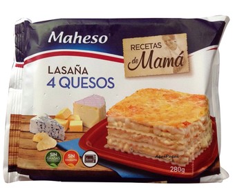 Lasaña 4 quesos 280 gramos Lasaña 4 quesos 280 gramos