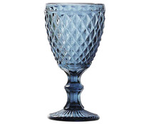 Copa Sidari de vidrio en color azul de 0,3 litros, LA MEDITERRÁNEA.