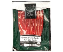 Jamón de cebo ibérico (50% raza ibérica), cortado en lonchas SIERRA AZUAGA 100 g.