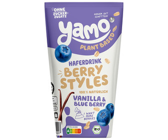 Bebida de avena con vainilla y arándanos YAMO 180 ml x 3 uds Bebida de avena con vainilla y arándanos YAMO 180 ml x 3 uds