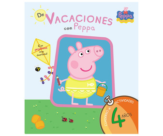 De vacaciones con Peppa Pig 4 años, cuaderno de actividades, VV.AA. Editorial Altea.