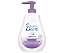 Gel con leche hidratante y manzanilla con acción calmante y relajante DOVE Baby noches tranquilas 400 ml.