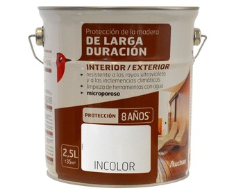 Protector de la madera incoloro de 2.5 litros Protector de la madera incoloro de 2.5 litros