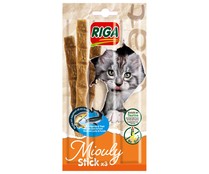 Snack gatos rico en samón RIGA MIOULY 3 uds.