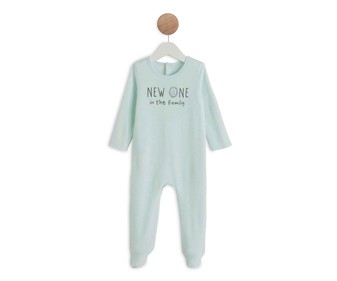 Pijama pelele de terciopelo para bebé IN EXTENSO, talla 86. Pijama pelele de terciopelo para bebé IN EXTENSO, talla 86.