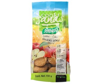 Galleta de manzana COOKISANAS SANTIVERI 150 Gramos Galleta de manzana COOKISANAS SANTIVERI 150 Gramos