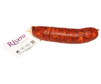 Chorizo ahumado en barra, elaborado sin gluten y sin lactosa RIVERO 150 g.