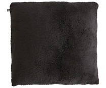 Cojín de borreguito color negro, 40x40cm ACTUEL.