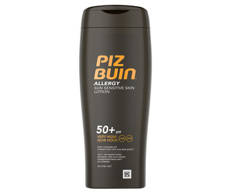 Protección solar con factor protección 50+ (muy alto), especial pieles sensibles PIZ BUIN Allergy 200 ml. Protección solar con factor protección 50+ (muy alto), especial pieles sensibles PIZ BUIN Allergy 200 ml.
