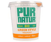 Yogur estilo grigo natural ecológico PURNATUR 700 g.