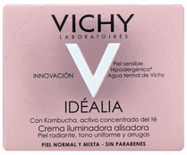 Tratamiento antiedad piel normal o mixta con kombucha y activo concentrado del té VICHY Idéalia 50 ml.