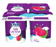 Yogur con sabor a fresa y sin lactosa KAIKU 4 x 125 g.