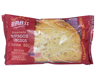 Empanada de carne a la Barbacoa, receta tradiconal de Estados Unidos BRASS 140 g. Empanada de carne a la Barbacoa, receta tradiconal de Estados Unidos BRASS 140 g.