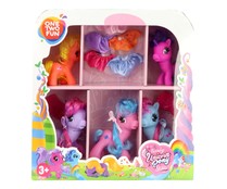 Set de pony y unicornio con vestidos, ONE TWO FUN ALCAMPO.