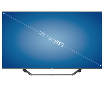 Televisión 139,7 cm (55") QLED HISENSE 55A7GQ 4K, HDR10+, SMART TV, WIFI, BLUETOOTH, TDT HD, USB reproductor y grabador, 3HDMI, 210HZ.