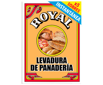 Preparado en polvo con gasificantes para hornear pan ROYAL 27,5 g. Preparado en polvo con gasificantes para hornear pan ROYAL 27,5 g.