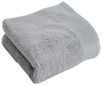 Toalla de baño 100% algodón color gris liso, 450g/m² ACTUEL. Toalla de baño 100% algodón color gris liso, 450g/m² ACTUEL.