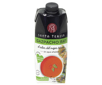 Gazpacho elaborado con aceite de oliva virgen extra y tomates Raf SANTA TERESA 500 ml.