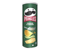 Patatas con forma de teja sabor a queso y cebolla PRINGLES 165 g. 