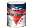 Pintura impermeable antihumedad de color blanco y acabado mate BRUGUER 4 litros.