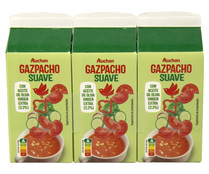 Gazpacho suave, con aceite de oliva virgen extra y sin gluten PRODUCTO ALCAMPO 3 x 33 cl.