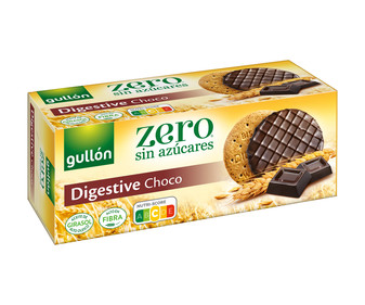 Galleta de trigo bañada con chocolate negro sin azúcares. GULLÓN ZERO 270 g. Galleta de trigo bañada con chocolate negro sin azúcares. GULLÓN ZERO 270 g.